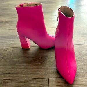 Pink boots